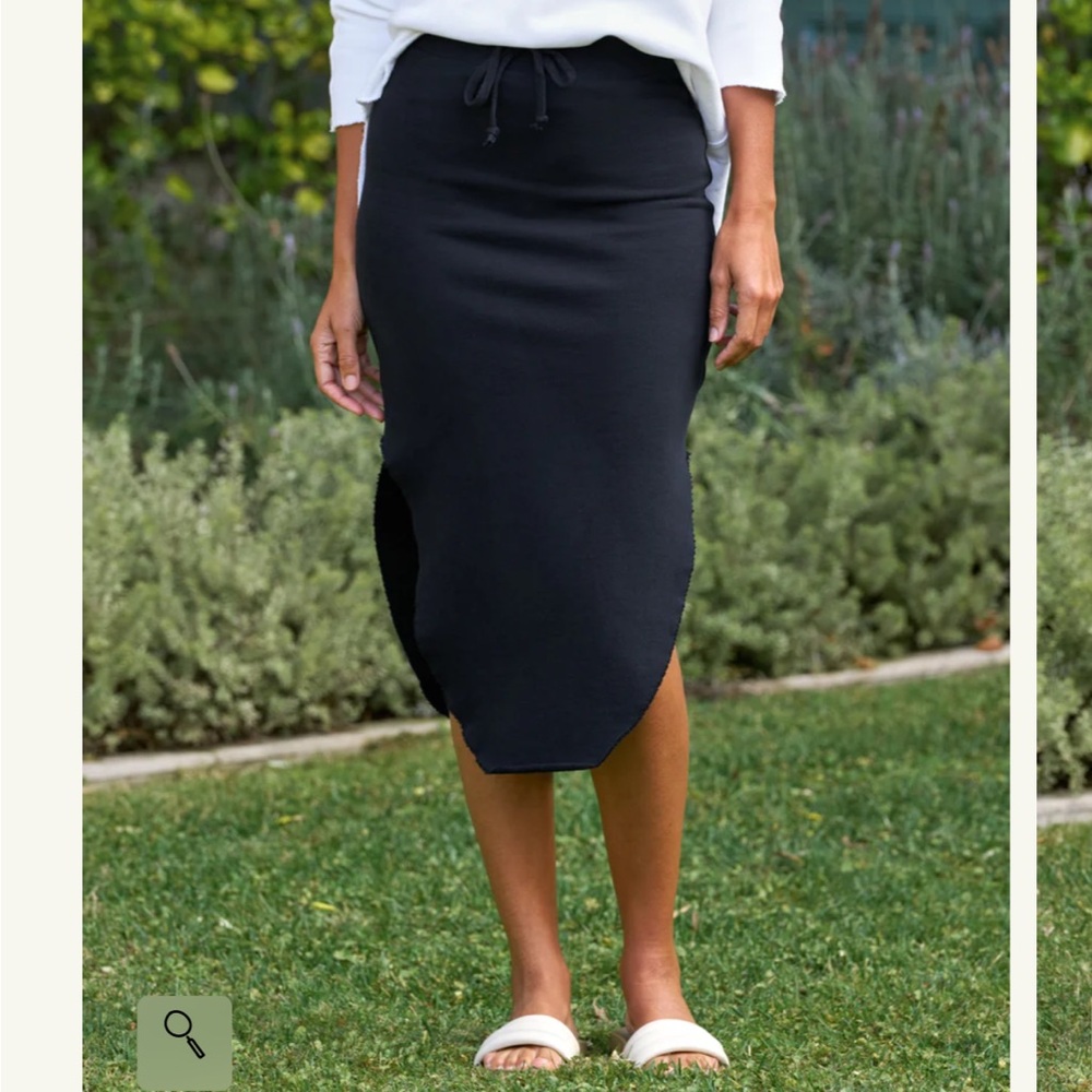 Frank & Eileen Donegal Black Knit Skirt size S
